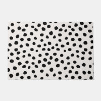 Puntos De Impresión De Animales Dalmatianos Blanco