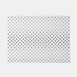 Felpudo Puntos de polka gradiente plateado por Shirley Tay