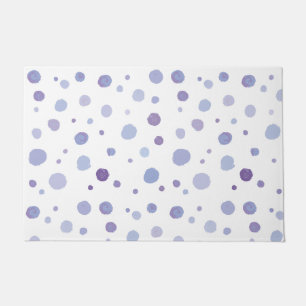 Felpudo puntos de polka pintados a mano