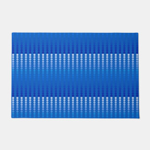 Felpudo Puntos satinados - tonos azules de acero