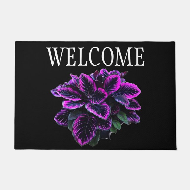 FELPUDO PURPLE CALATHEA (Anverso)