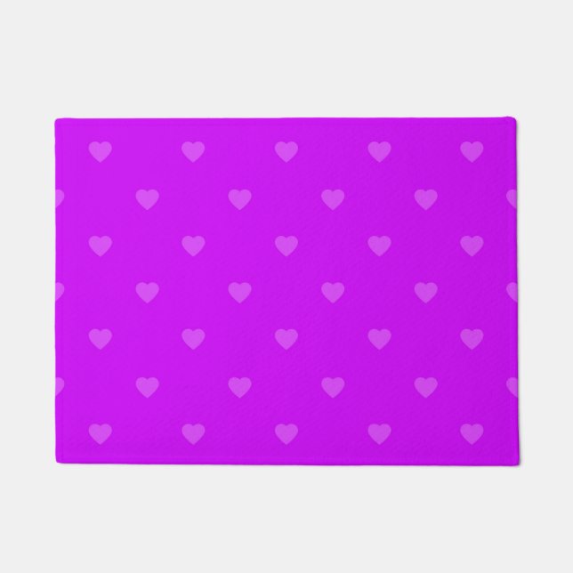 Felpudo Purple hearts pattern (Anverso)