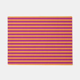 Felpudo Purple Orange Stripes Seamless Pattern