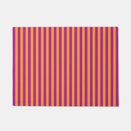 Felpudo Purple Orange Stripes Seamless Pattern