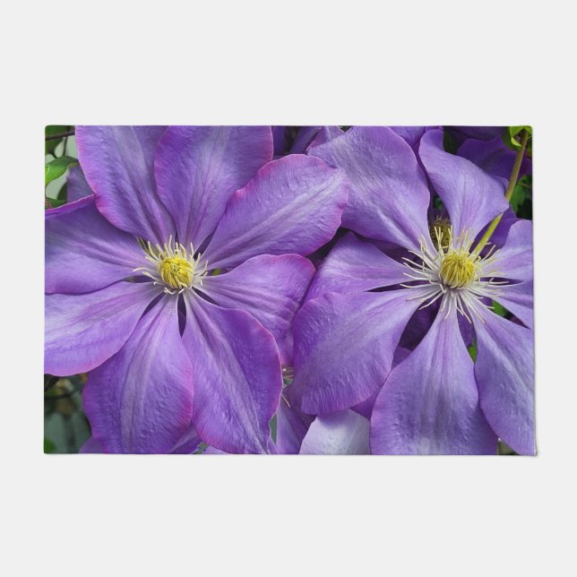 Felpudo Púrpura clematis (Anverso)