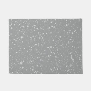 Felpudo Purpurina Stars4 - Plata