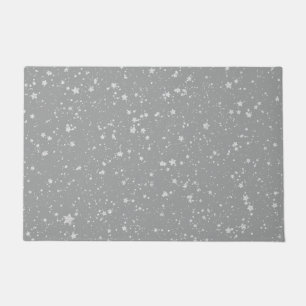 Felpudo Purpurina Stars4 - Plata