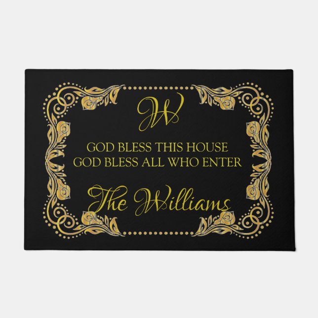 Felpudo Que Dios bendiga esta casa (Anverso)