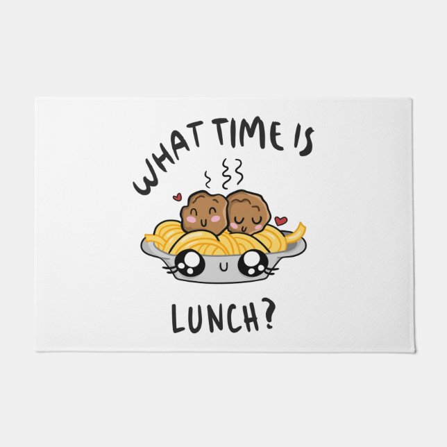 Felpudo ¿Qué Hora Es El Almuerzo (Anverso)