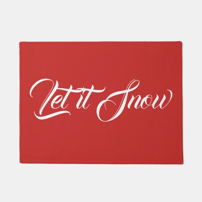 Felpudo Que nieve Doormat (Anverso)