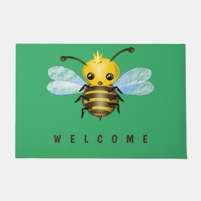 Felpudo Queen Bee Doormat (Anverso)