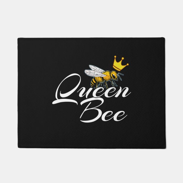 Felpudo Queen Bee | Regalo Para Mujeres | Regalos para el  (Anverso)