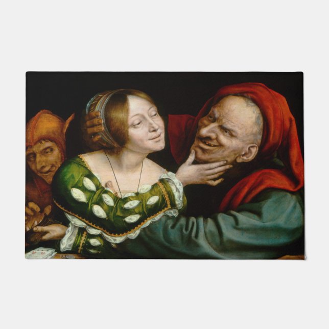 Felpudo Quentin Matsys - Amantes coincidentes (Anverso)