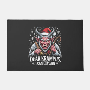 Felpudo Querido Krampus Puedo Explicar La Navidad Santa