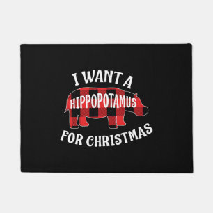 Felpudo Quiero Hipopótamo Para Navidades Cute Hippo Gif