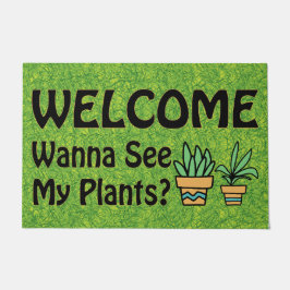Felpudo Quiero Ver Mis Plantas, Funny Plant Welcome