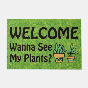 Felpudo Quiero Ver Mis Plantas, Funny Plant Welcome