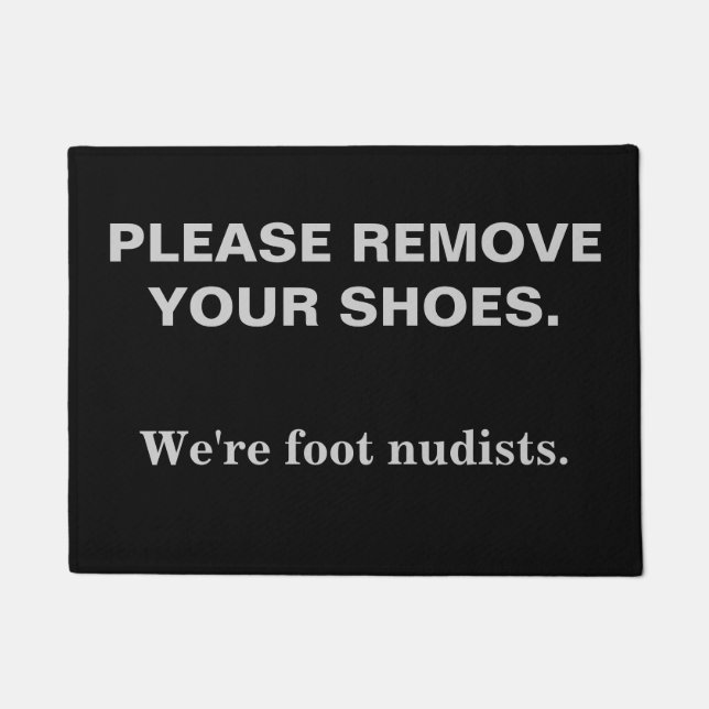 FELPUDO QUITE POR FAVOR SUS ZAPATOS (Anverso)