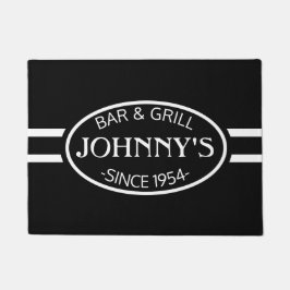 Felpudo Racer negro personalizado