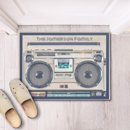 Felpudo Radio Cassette Retro Beige