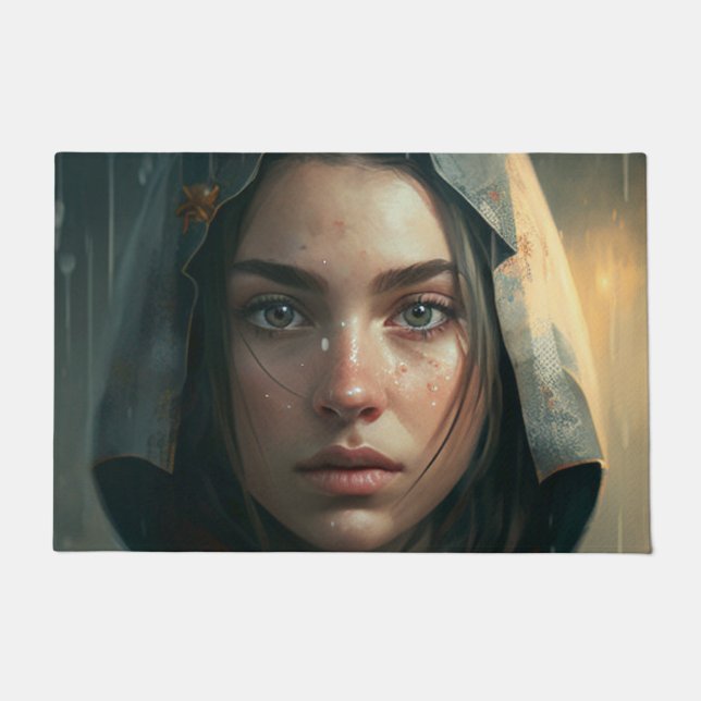 Felpudo Rain hood girl (Anverso)