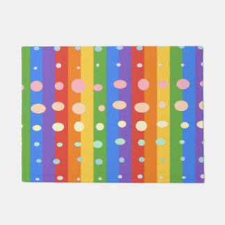 FELPUDO RAINBOW DOT STRIPES
