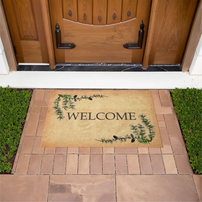 Felpudo Ramas de arco - Bienvenida (Exterior)