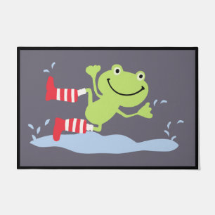 Felpudo Rana Porch Mat, Rana Danzante Bienvenida