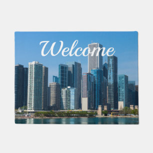 Felpudo Rascacielos de Chicago dan la bienvenida a Doormat
