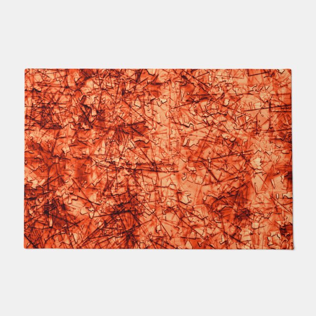 Felpudo Rasgos fuertes y corales manchados en relieve (Anverso)