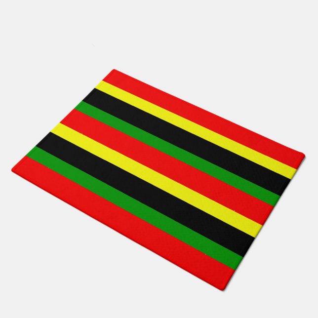 Felpudo Rayas afrocéntricas (Angular)