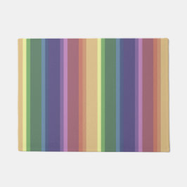 Felpudo Rayas de arco iris mudas