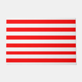 Felpudo Rayas de cabina rojas y blancas 