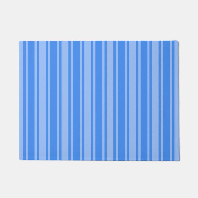 Felpudo Rayas de caramelo azul (Anverso)