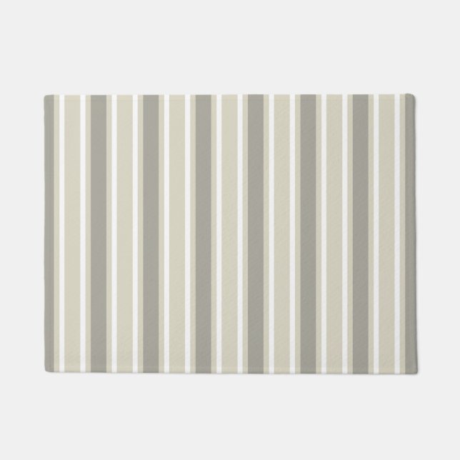 Felpudo Rayas de caramelo beige (Anverso)