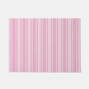Felpudo Rayas de caramelo rosa pálido
