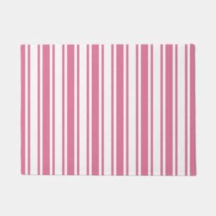 Felpudo Rayas de caramelo rosa y blanco