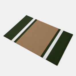 Felpudo Rayas de carreras verde oscuro blanco mocha atléti