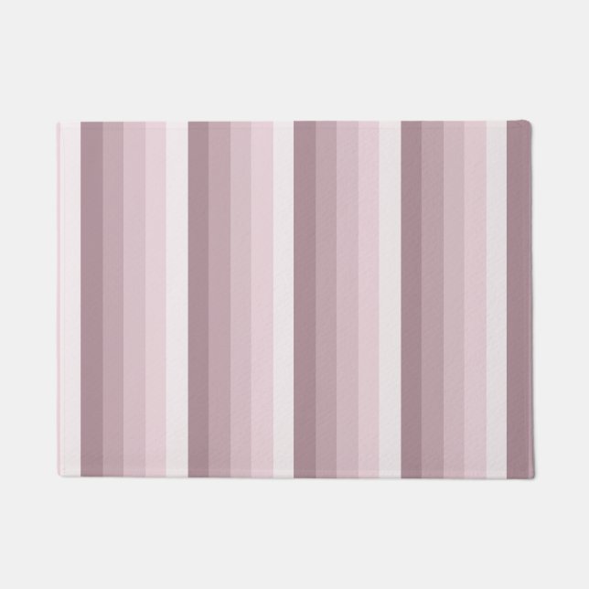 Felpudo rayas de sombra de cuarzo Rosa (Anverso)