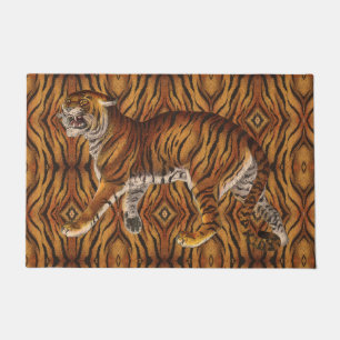 Felpudo Rayas de tigre victorianas antiguas