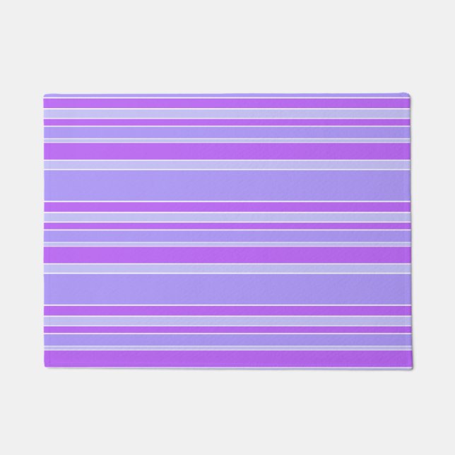 Felpudo Rayas violetas (Anverso)