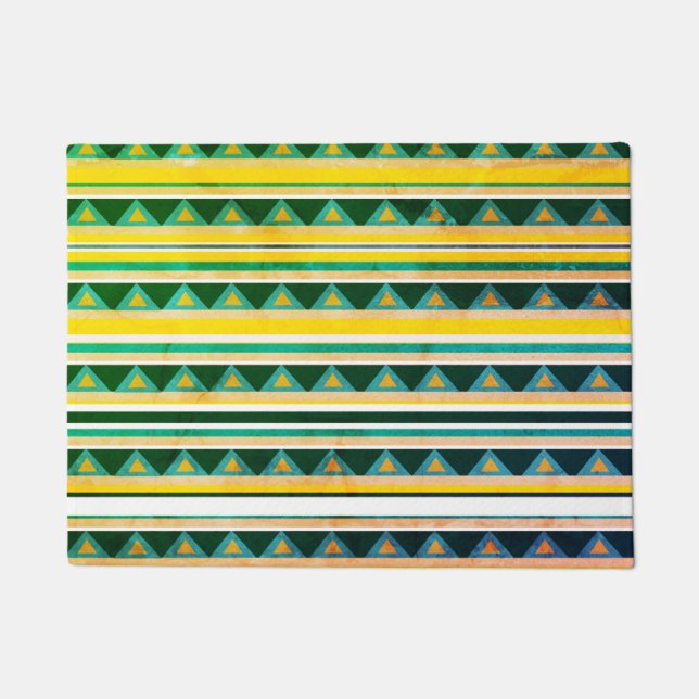 Felpudo Rayas y triángulos (Anverso)