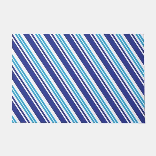 Felpudo Rayo de menta azul (Anverso)