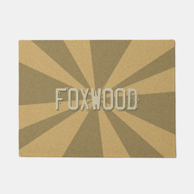 Felpudo Rayos gráficos Personalizable cualquier color cual (Anverso)