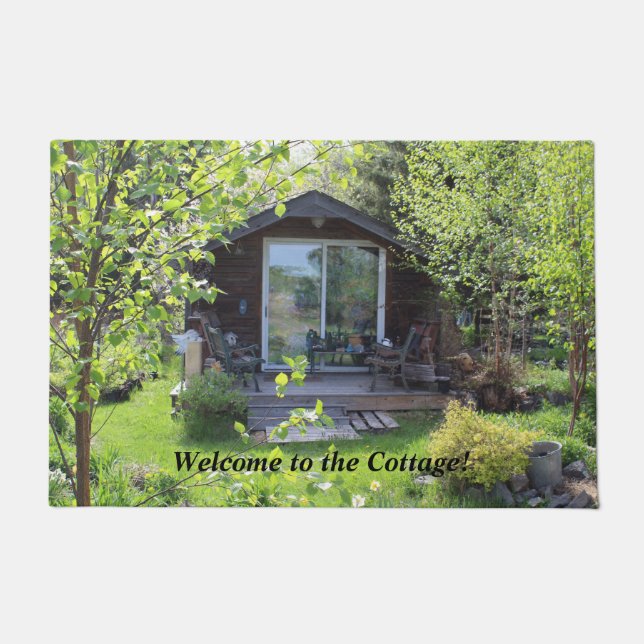 Felpudo ¡Recepción a la cabaña! (Anverso)