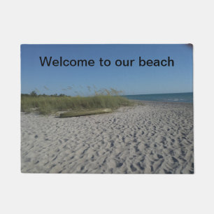 Felpudo Recepción a nuestra estera de puerta de la playa