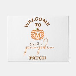 Felpudo Recepción a nuestro remiendo de la calabaza