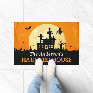Felpudo Recepción al feliz Halloween espeluznante de la