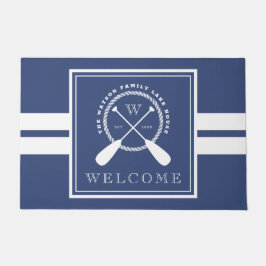 Felpudo Recepción de la casa del lago monogram de la