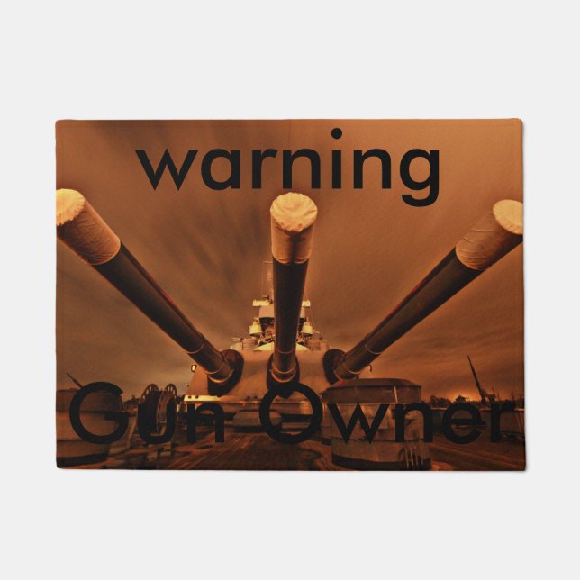 Felpudo Recepción del dueño de arma mate (Anverso)